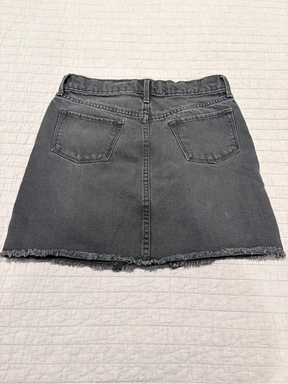 Old Navy Black Denim Mini Skirt Girls Large (10-12) - Picture 2 of 5